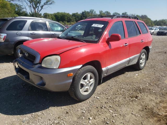 hyundai santa fe g 2004 km8sc73e44u826554