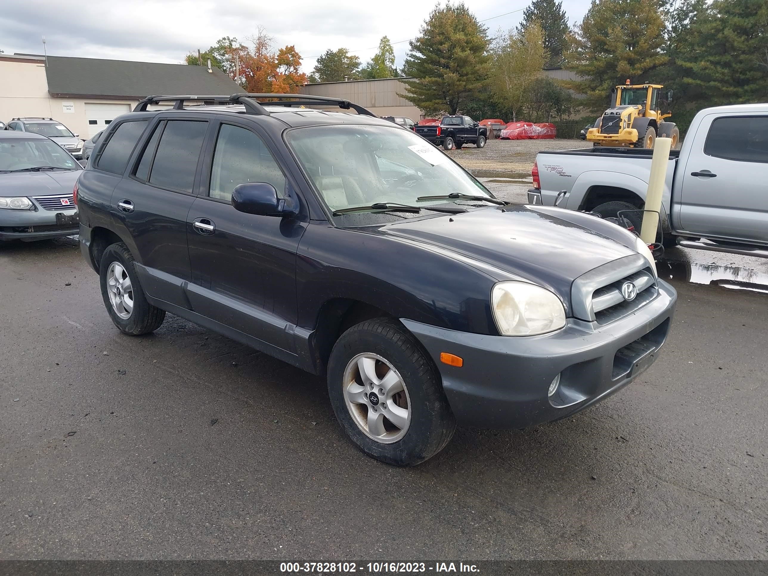 hyundai santa fe 2005 km8sc73e75u986882