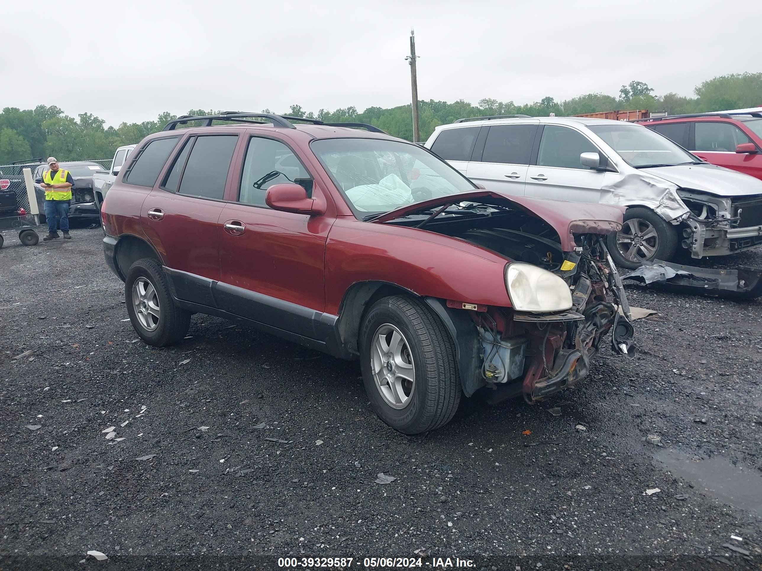 hyundai santa fe 2004 km8sc73e94u579449