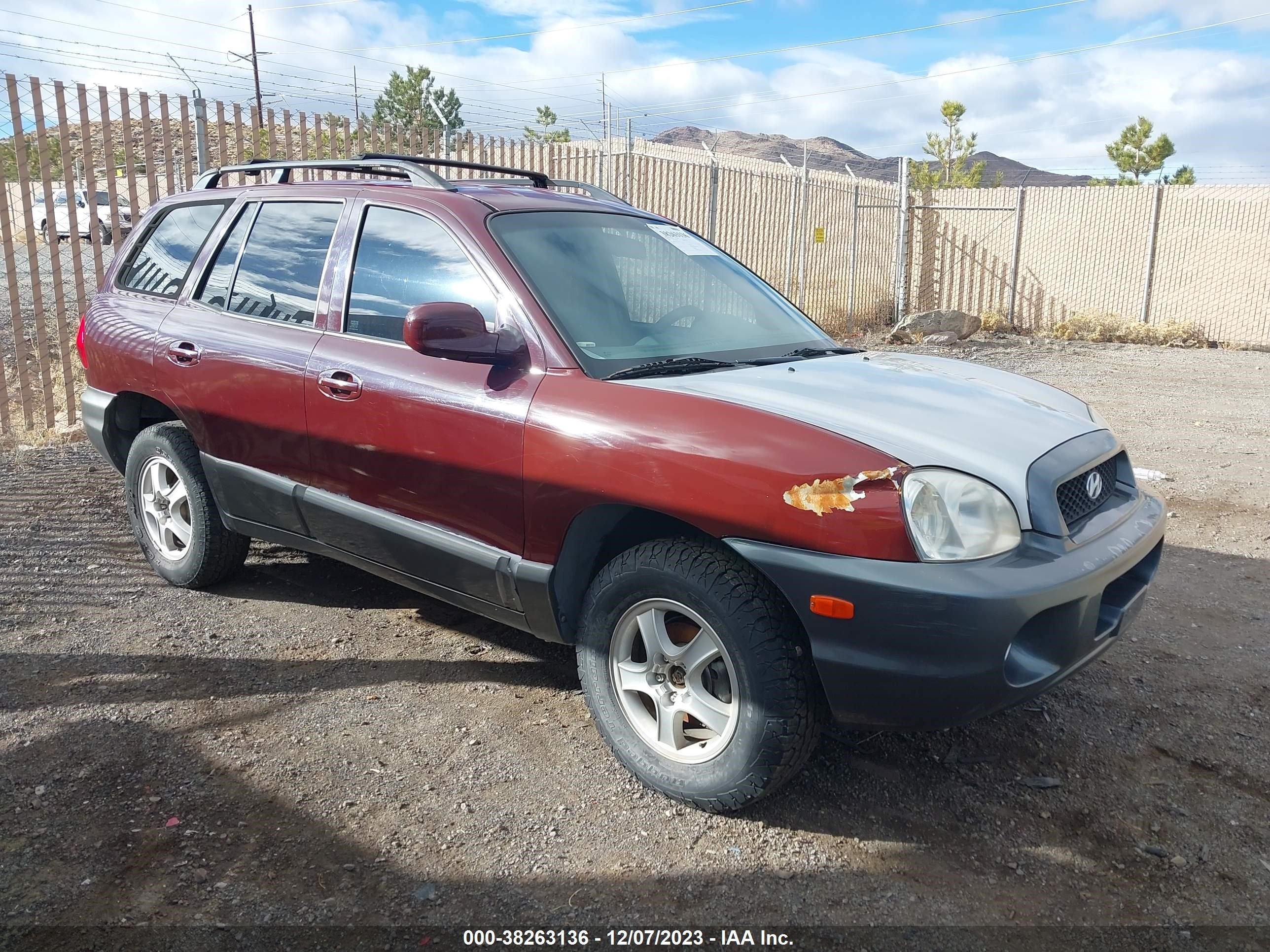 hyundai santa fe 2001 km8sc83d11u133398