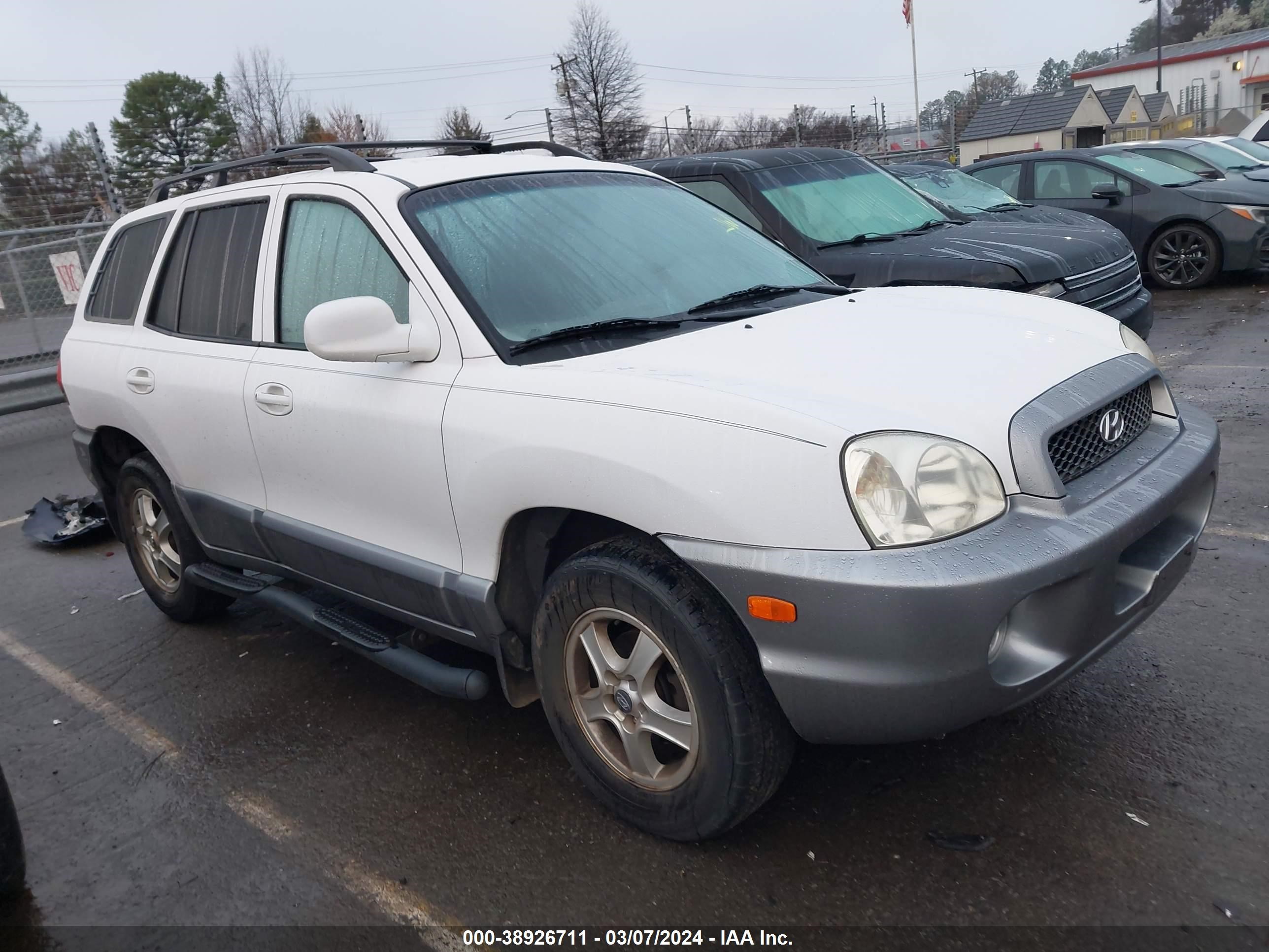 hyundai santa fe 2001 km8sc83d61u094226