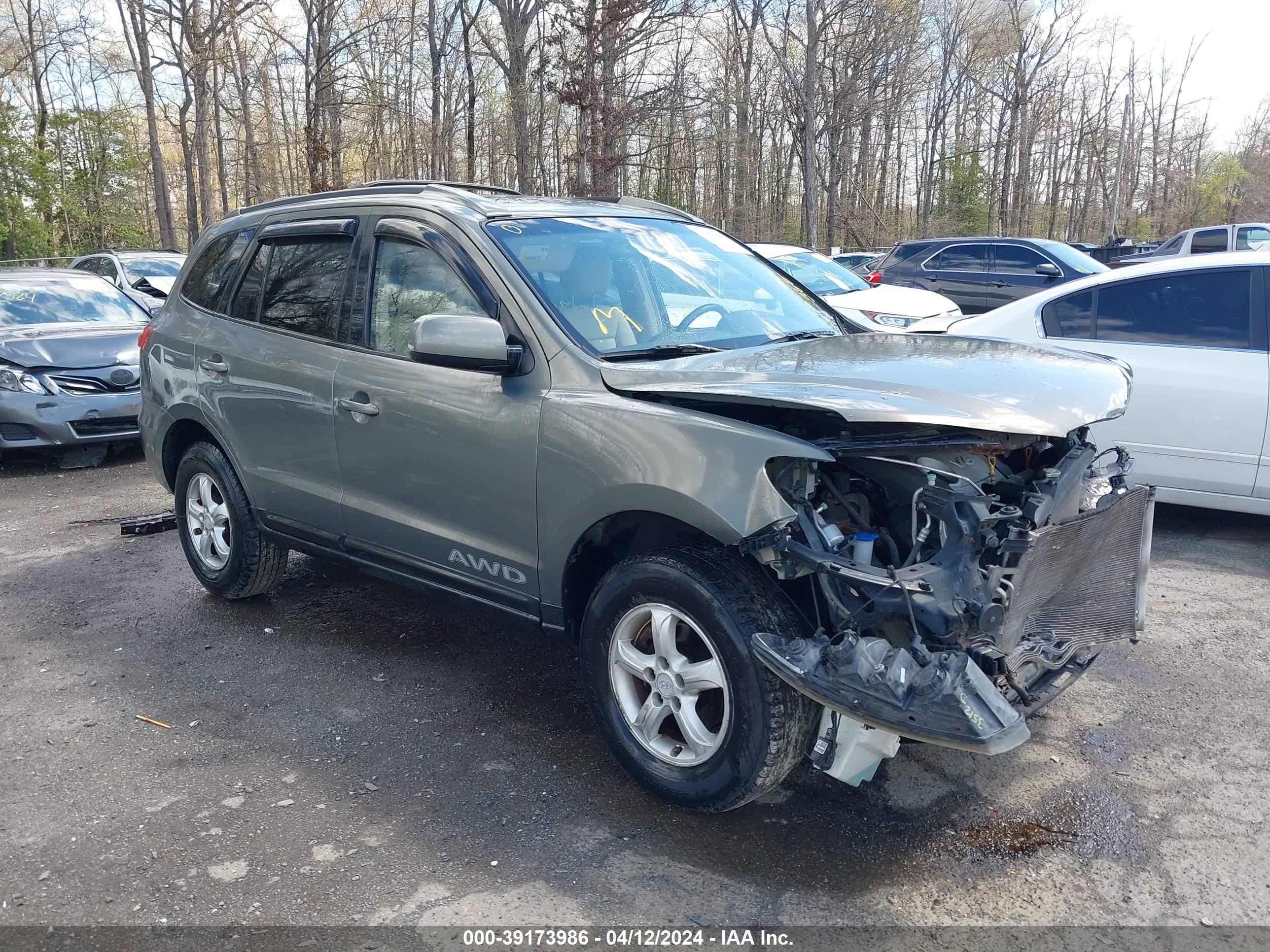 hyundai santa fe 2007 km8sg73d77u108402