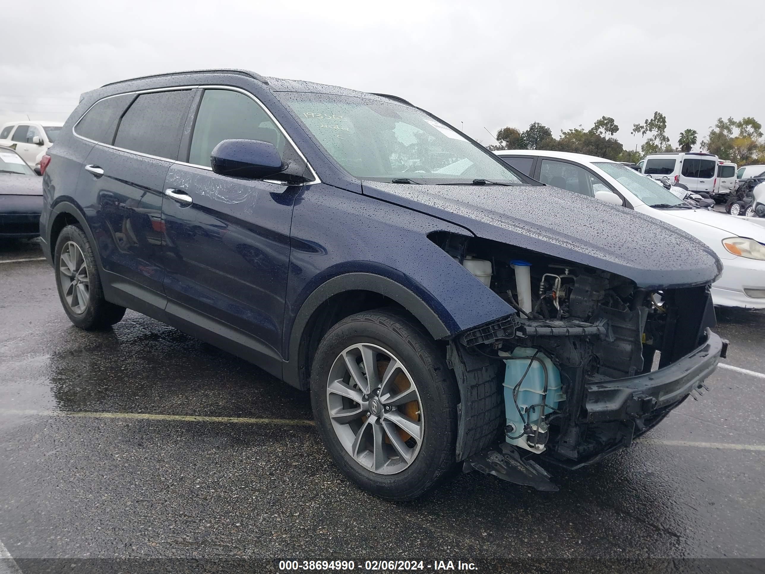 hyundai santa fe 2017 km8sm4hf3hu170186