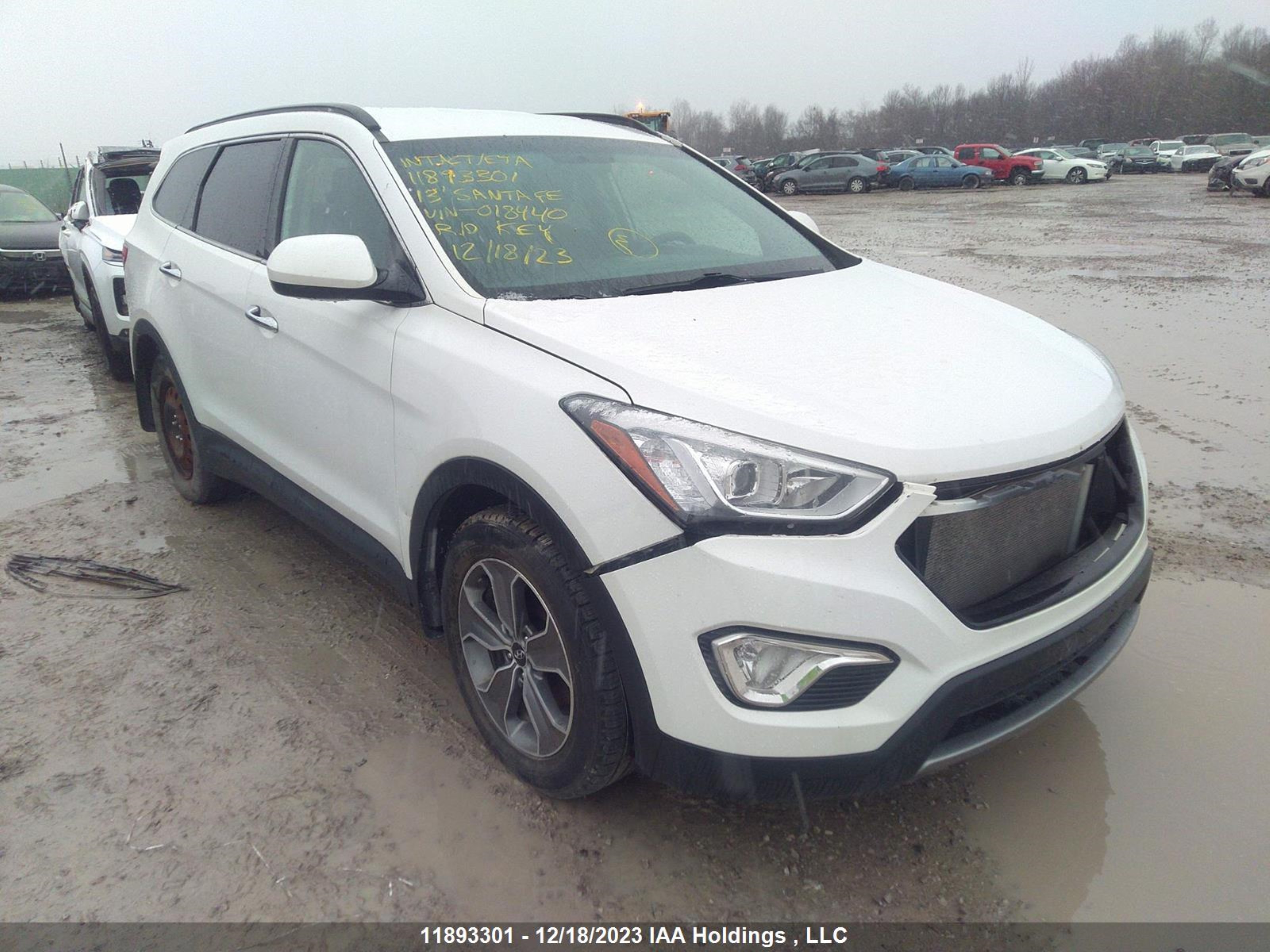 hyundai santa fe 2013 km8sm4hf7du018440