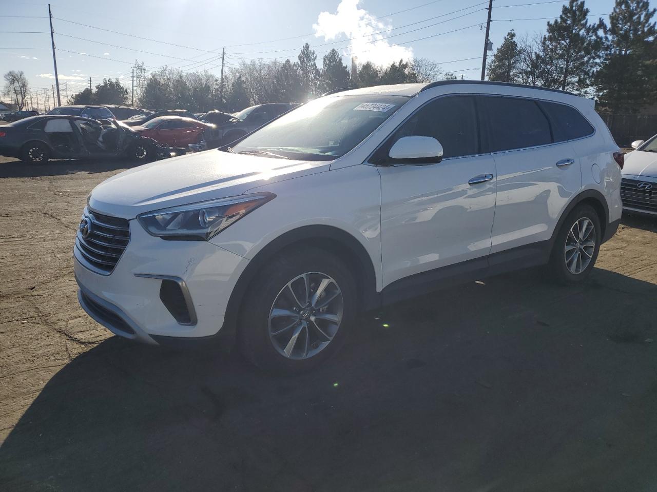 hyundai santa fe 2017 km8sm4hf8hu254777