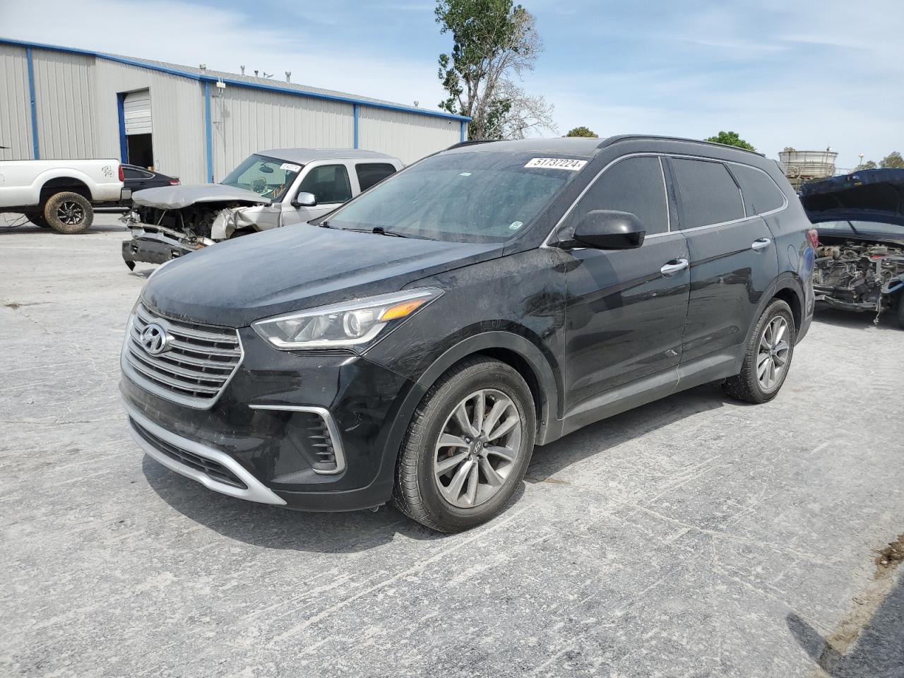 hyundai santa fe 2017 km8smdhf2hu216817