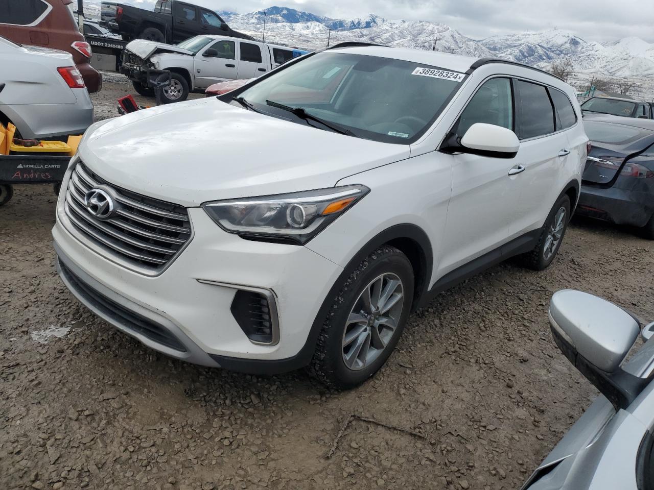 hyundai santa fe 2017 km8smdhf4hu215538