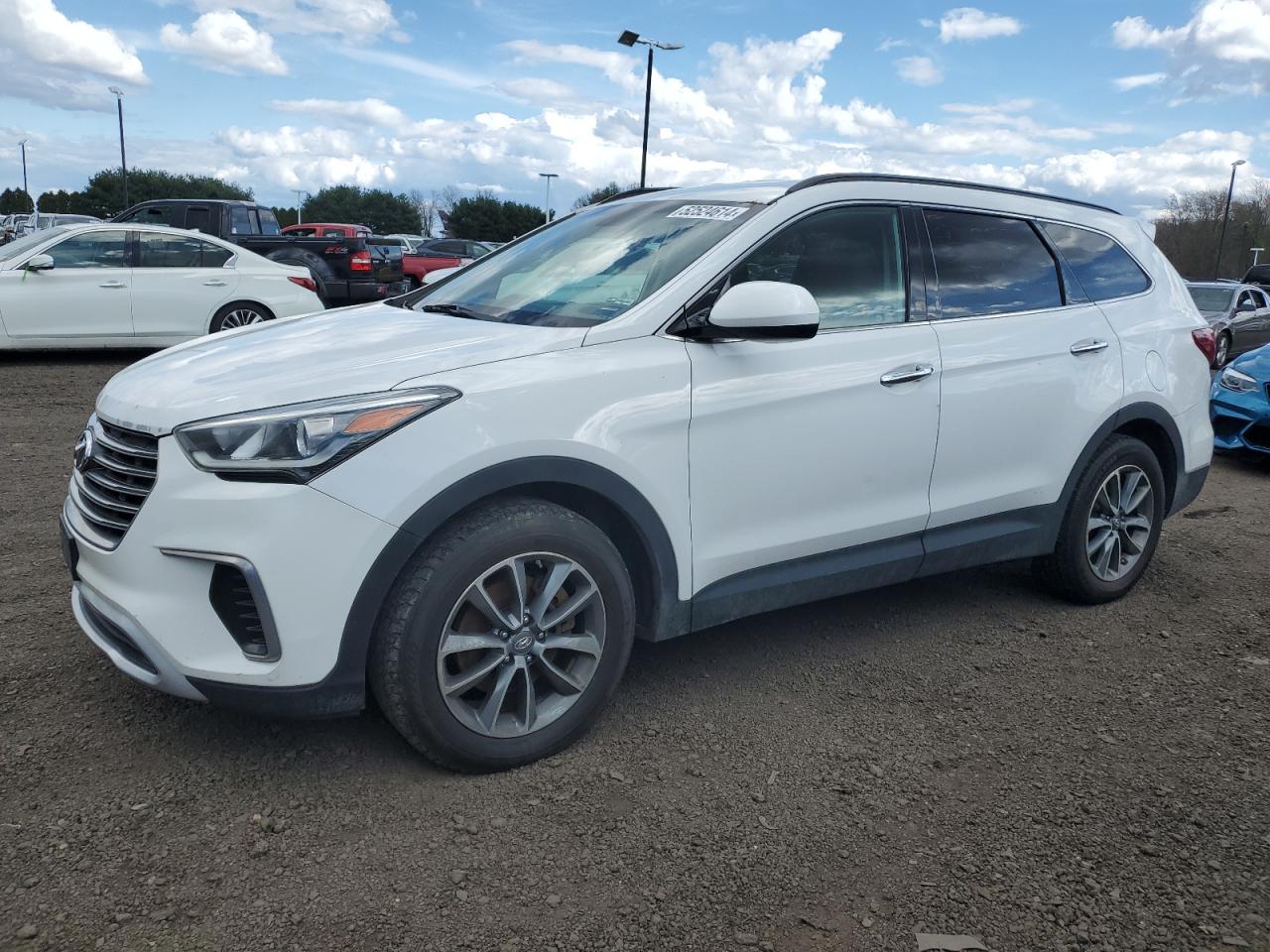 hyundai santa fe 2017 km8smdhf5hu176538