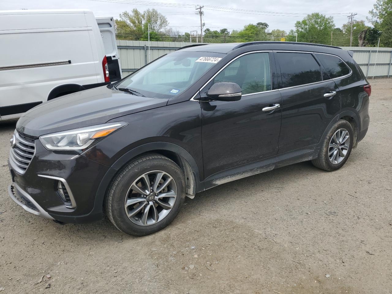 hyundai santa fe 2017 km8sn4hf1hu195309