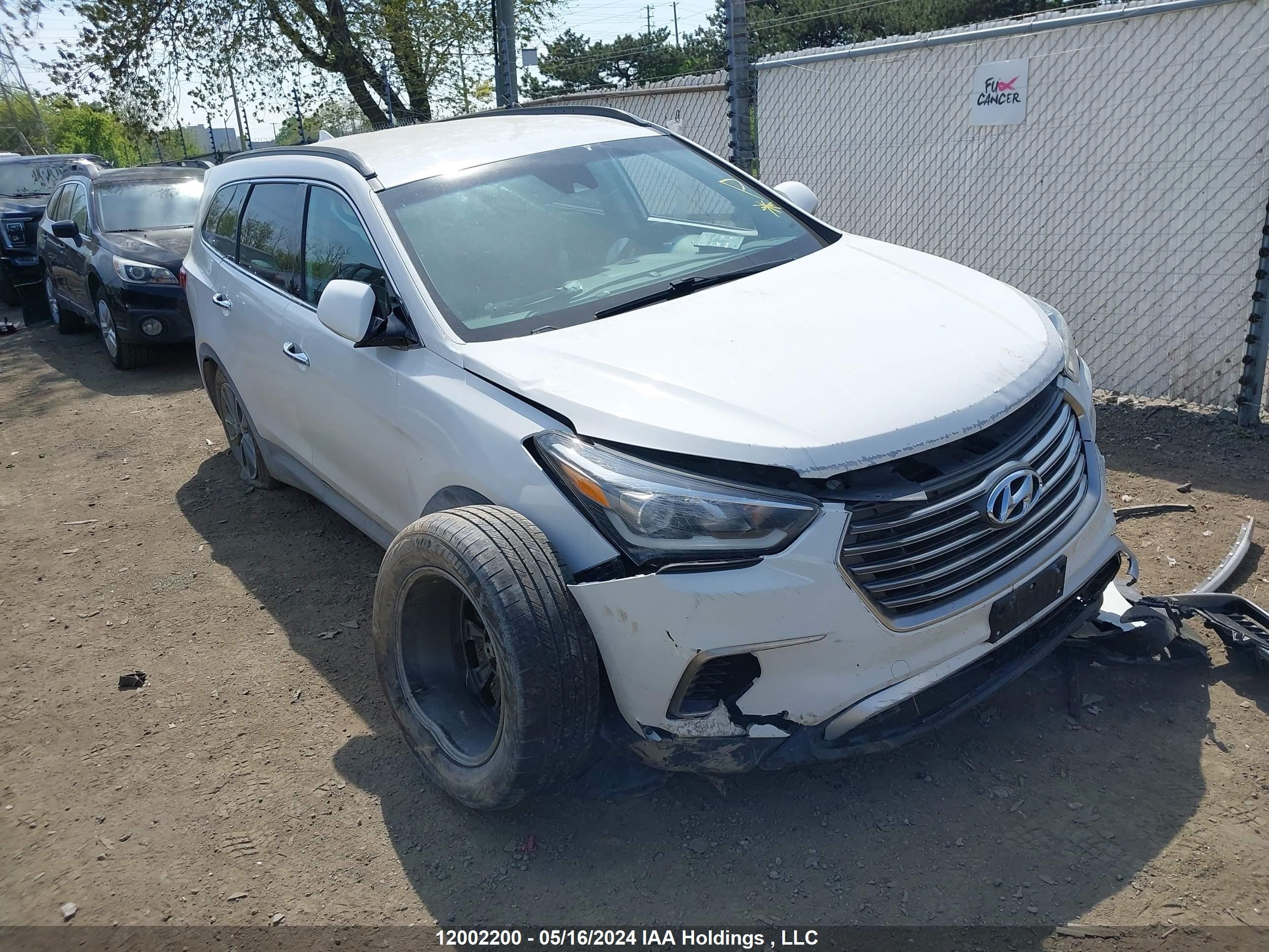 hyundai santa fe 2019 km8sndhf7ku302256