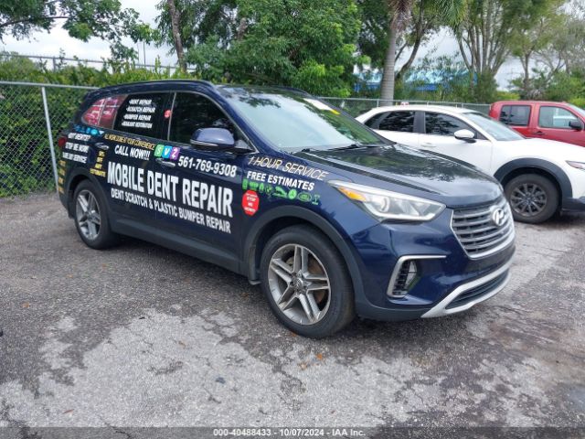 hyundai santa fe 2017 km8sr4hf1hu253004