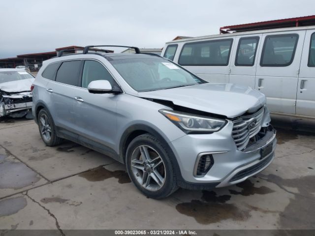 hyundai santa fe 2017 km8sr4hf2hu184596