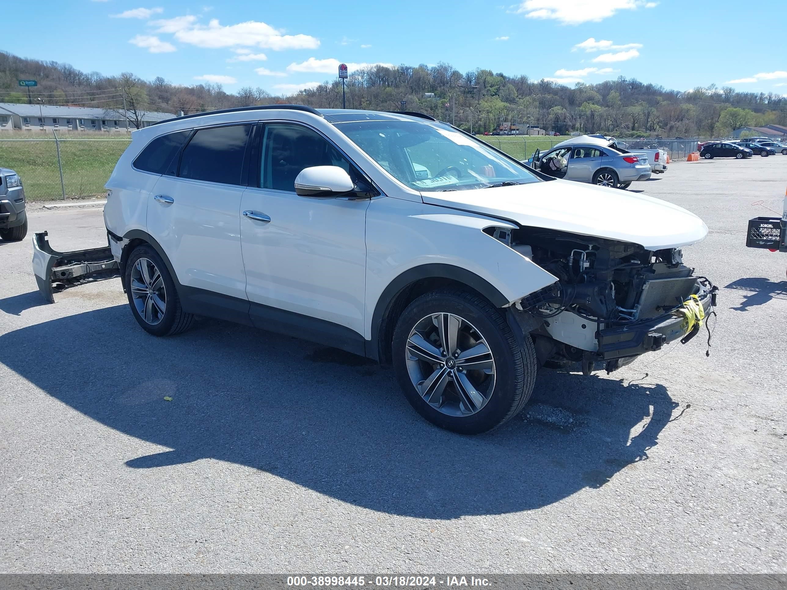 hyundai santa fe 2014 km8sr4hf6eu039007