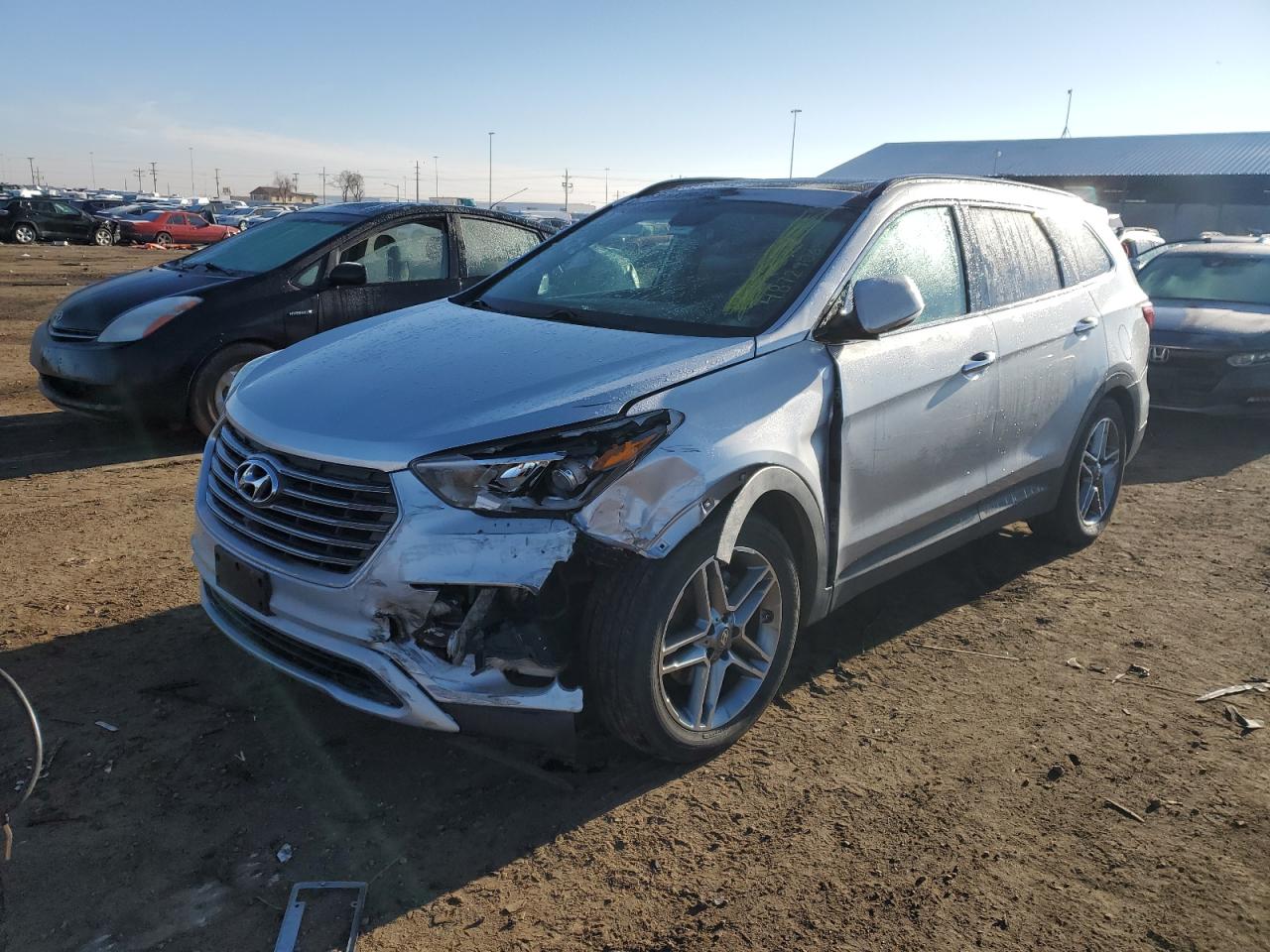 hyundai santa fe 2017 km8srdhf1hu243816