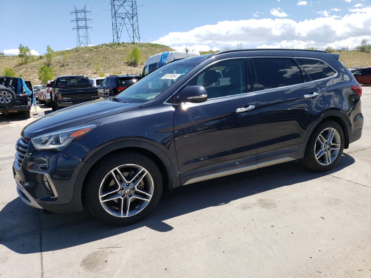 hyundai santa fe 2017 km8srdhf2hu245008