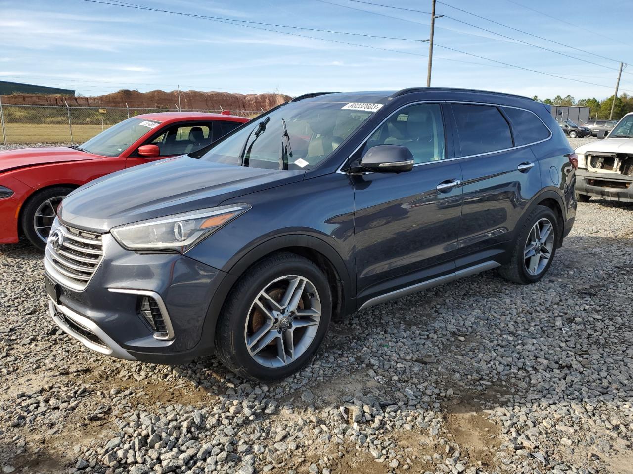 hyundai santa fe 2017 km8srdhfxhu197127