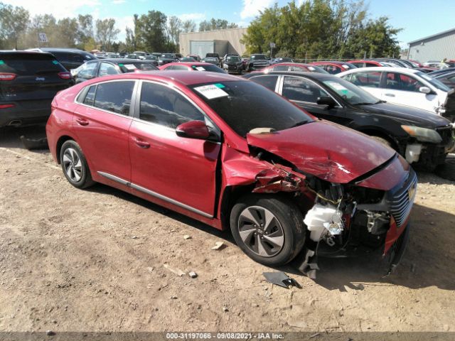 hyundai ioniq hybrid 2019 kmhc75lc8ku129221