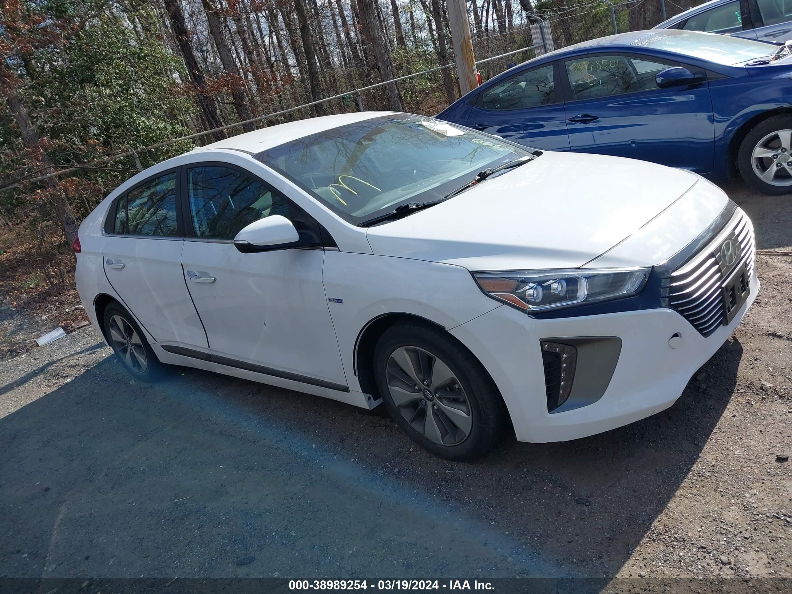 hyundai ioniq 2019 kmhc75ld0ku154431