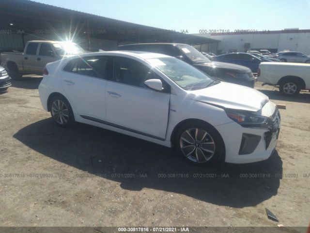 hyundai ioniq hybrid 2018 kmhc85lc3ju084152