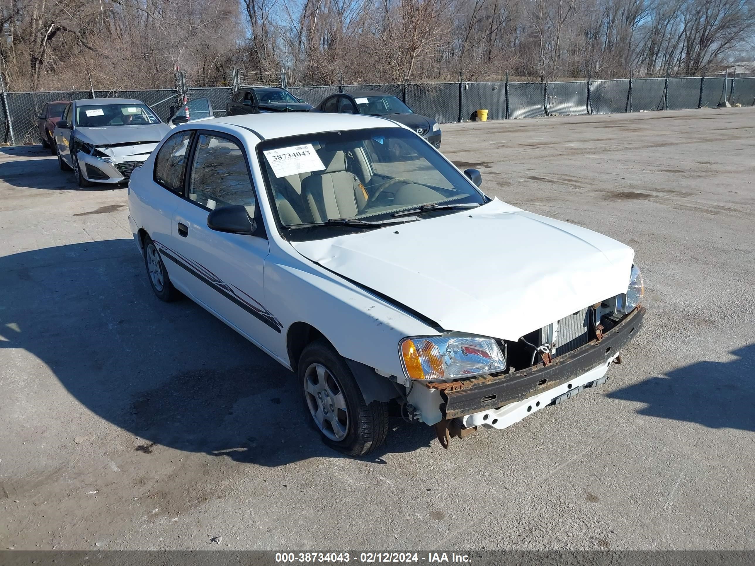 hyundai accent 2001 kmhcf35g21u111724