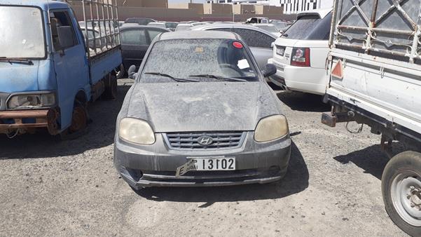 hyundai accent 2004 kmhcg41fx4u537973