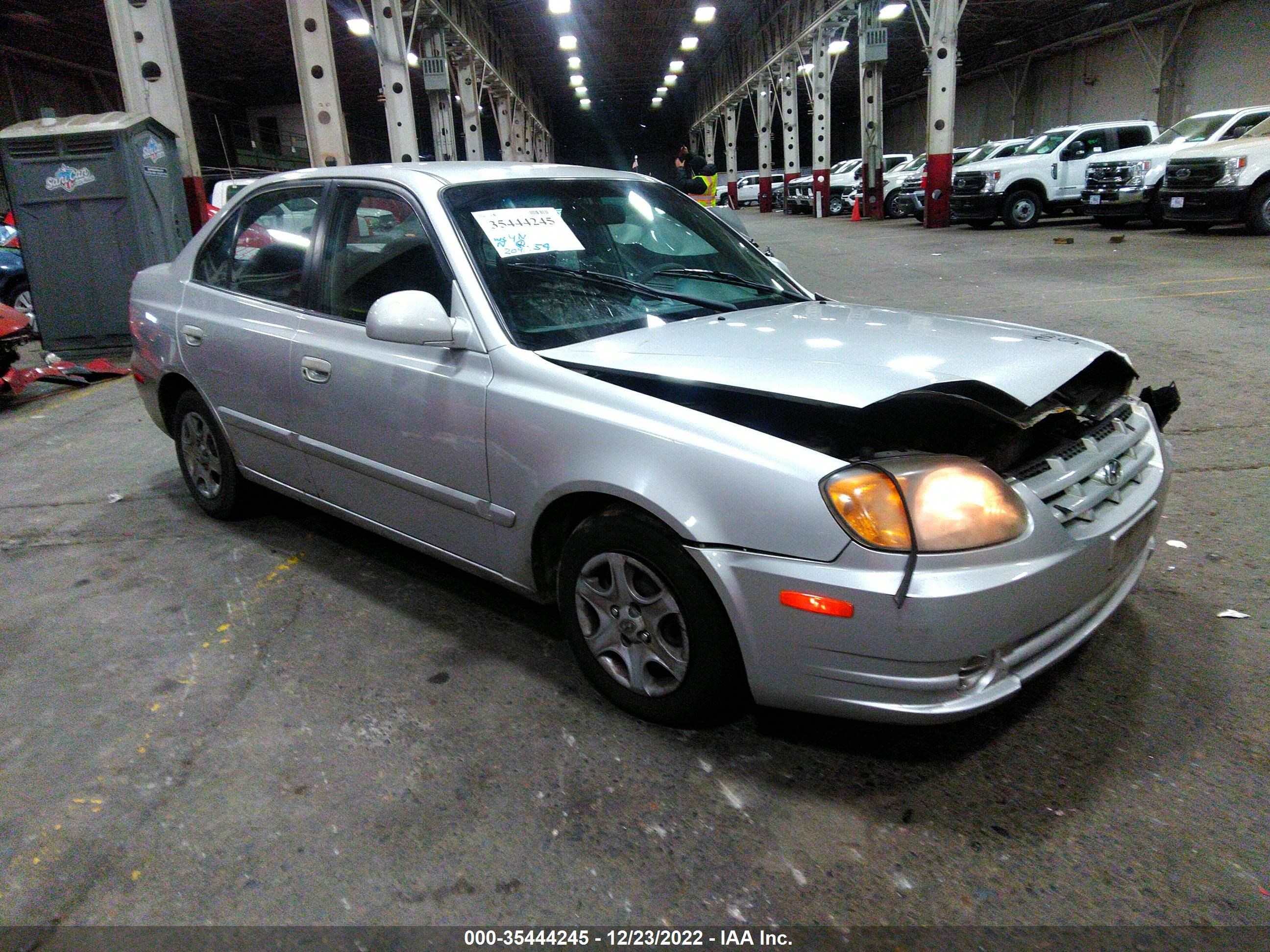 hyundai accent 2003 kmhcg45c13u464457