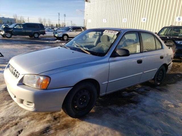 hyundai accent gl 2001 kmhcg45c21u264491