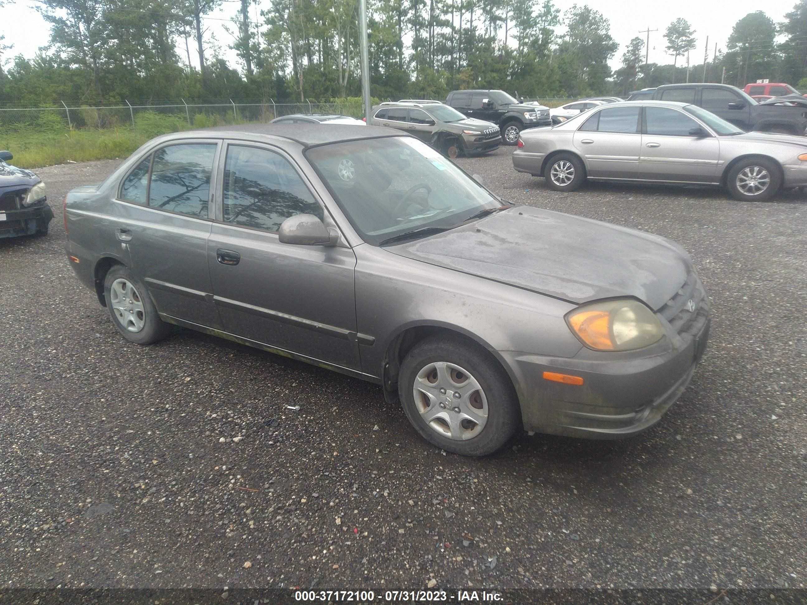 hyundai accent 2004 kmhcg45c44u553294