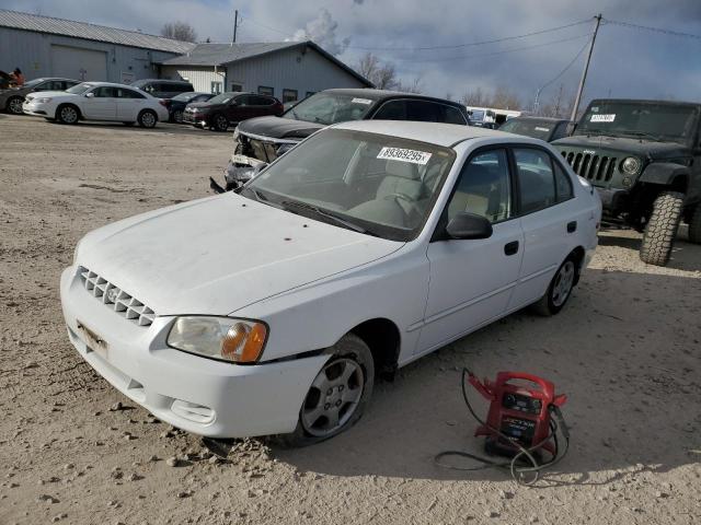 hyundai accent gl 2001 kmhcg45c51u156558