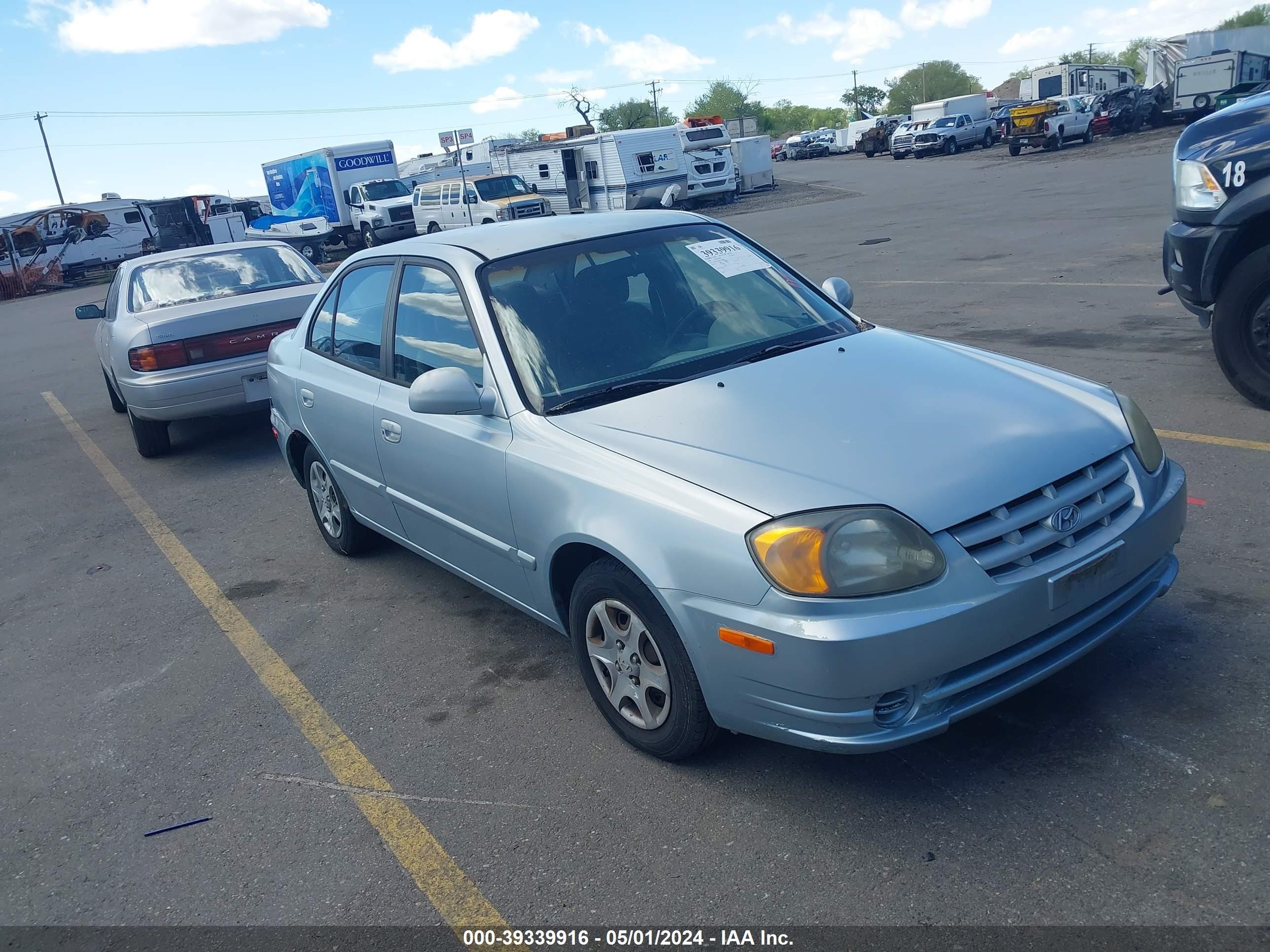 hyundai accent 2004 kmhcg45c64u501830