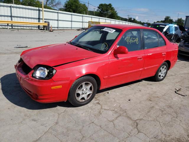 hyundai accent 2005 kmhcg45c65u672627