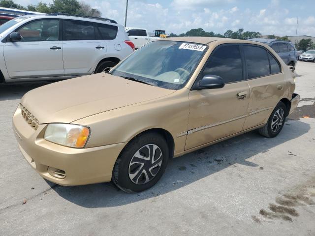 hyundai accent gl 2001 kmhcg45c91u175632