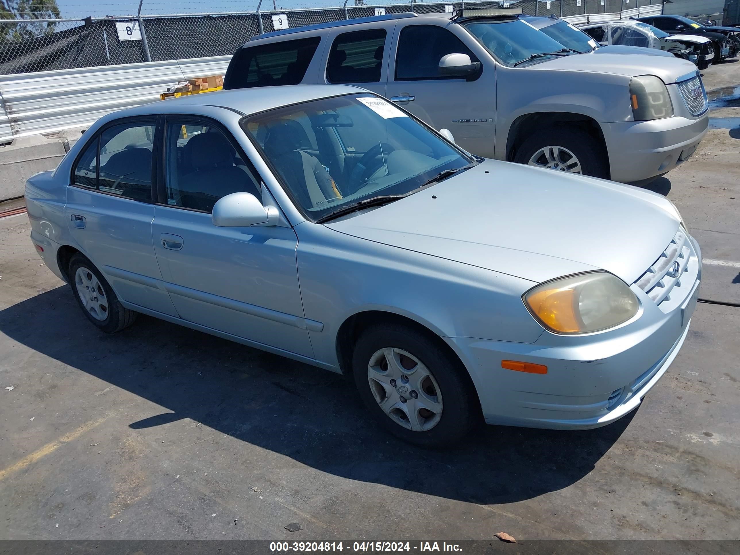 hyundai accent 2003 kmhcg45cx3u429478