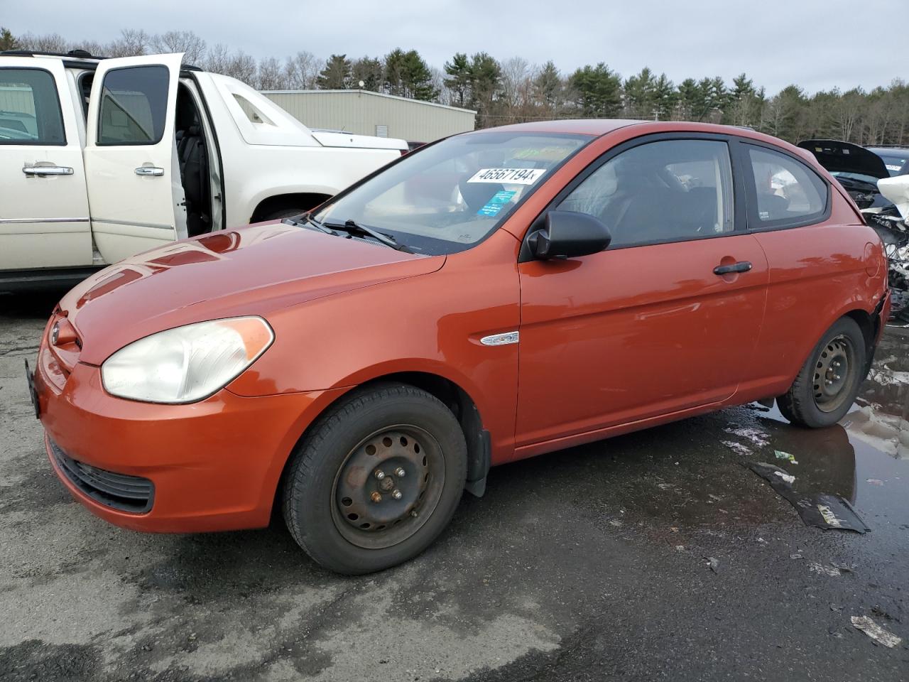 hyundai accent 2008 kmhcm36c18u078999