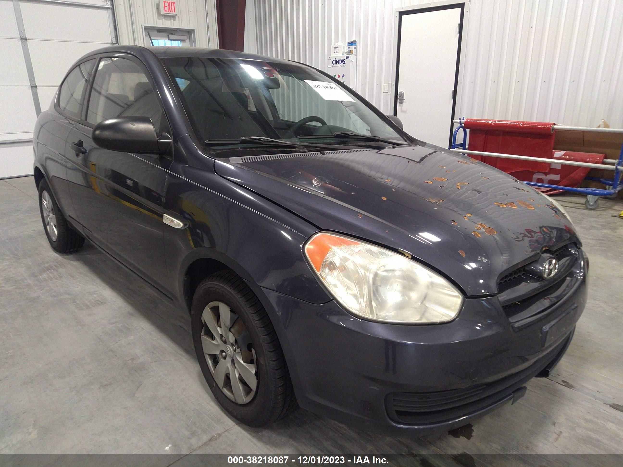 hyundai accent 2009 kmhcm36c79u112395