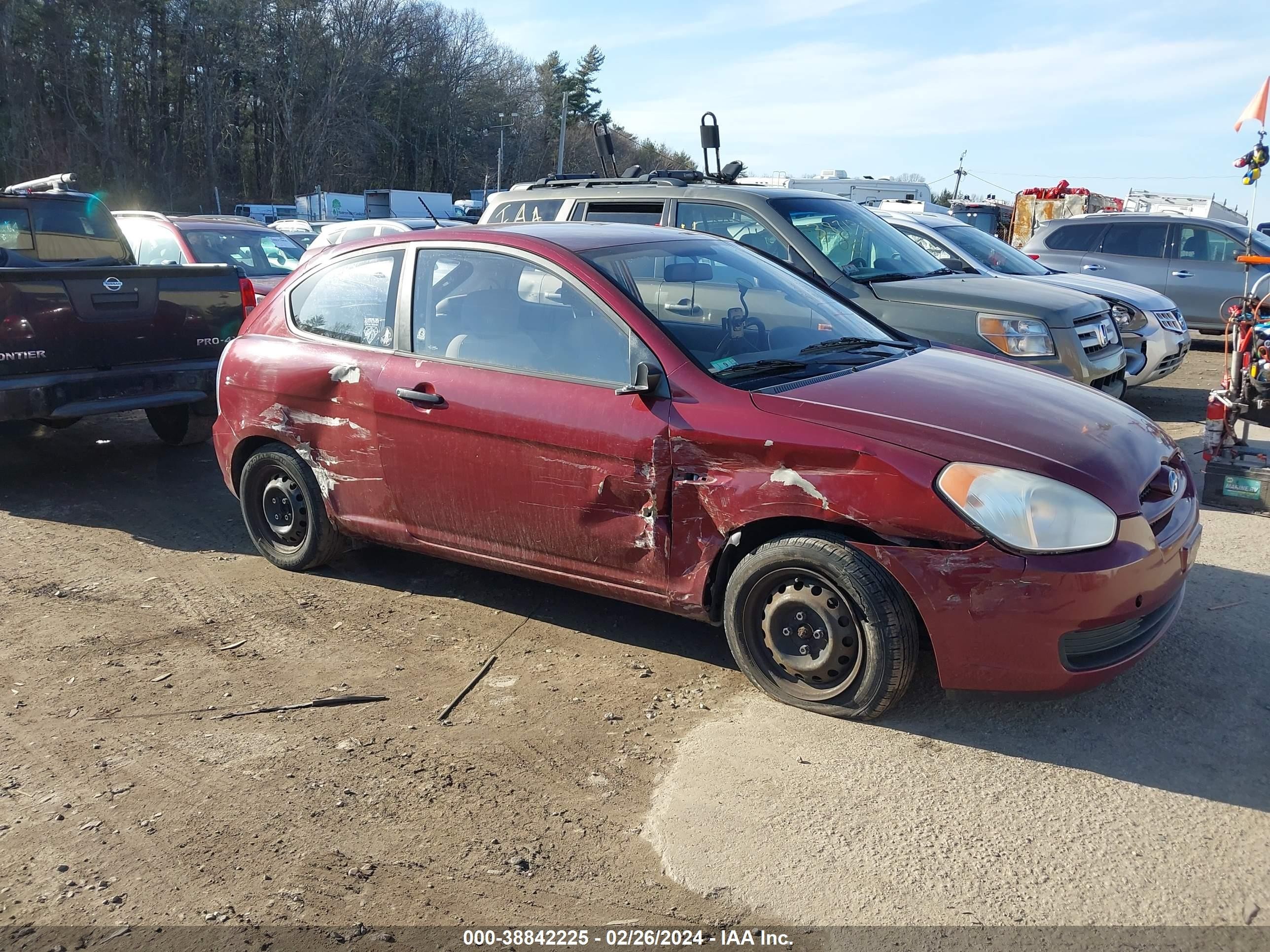 hyundai accent 2007 kmhcm36c87u051412