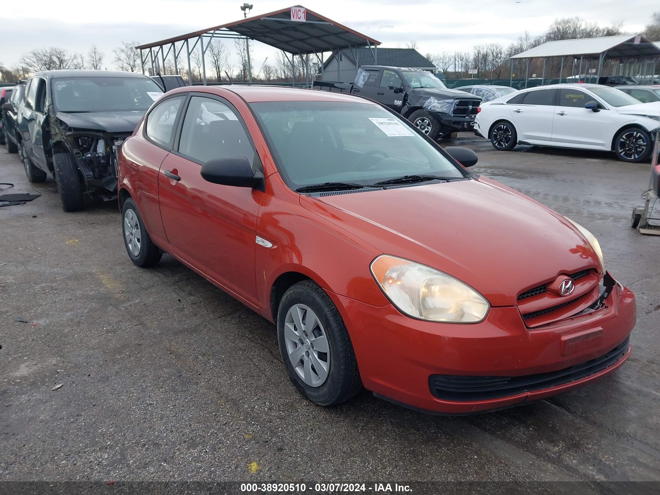 hyundai accent 2008 kmhcm36c88u059723