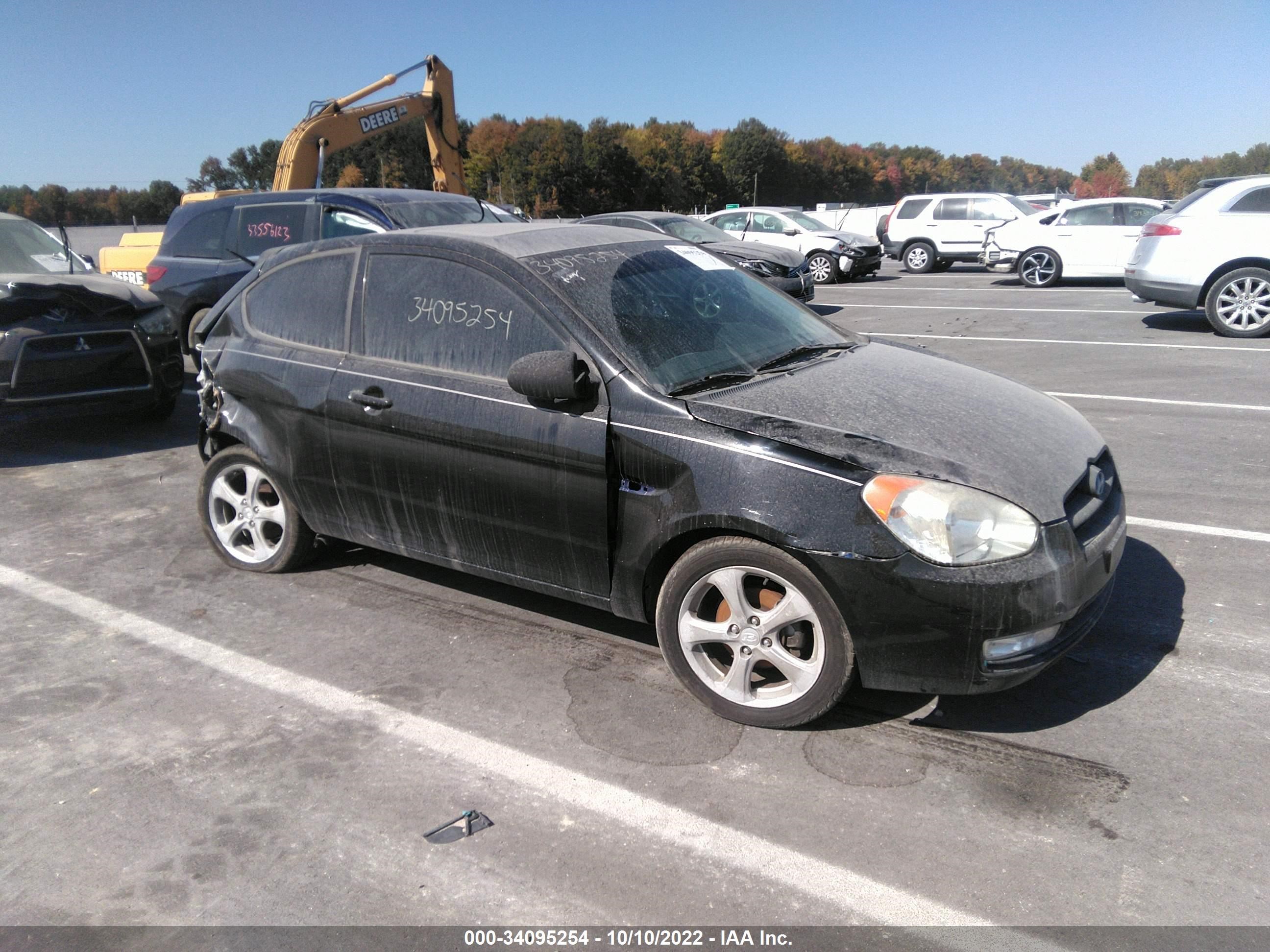 hyundai accent 2007 kmhcn36c57u044530