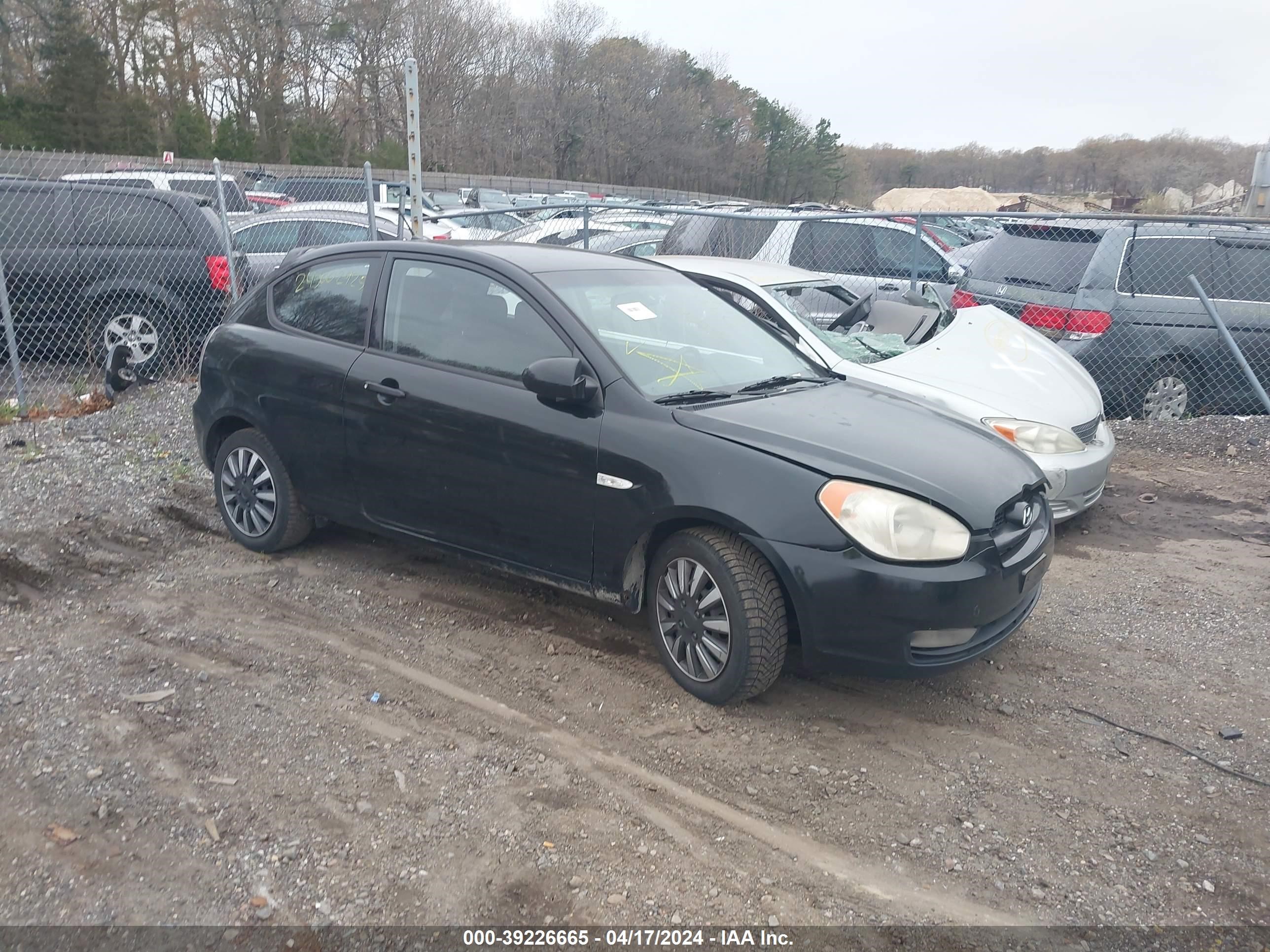 hyundai accent 2007 kmhcn36c87u027723