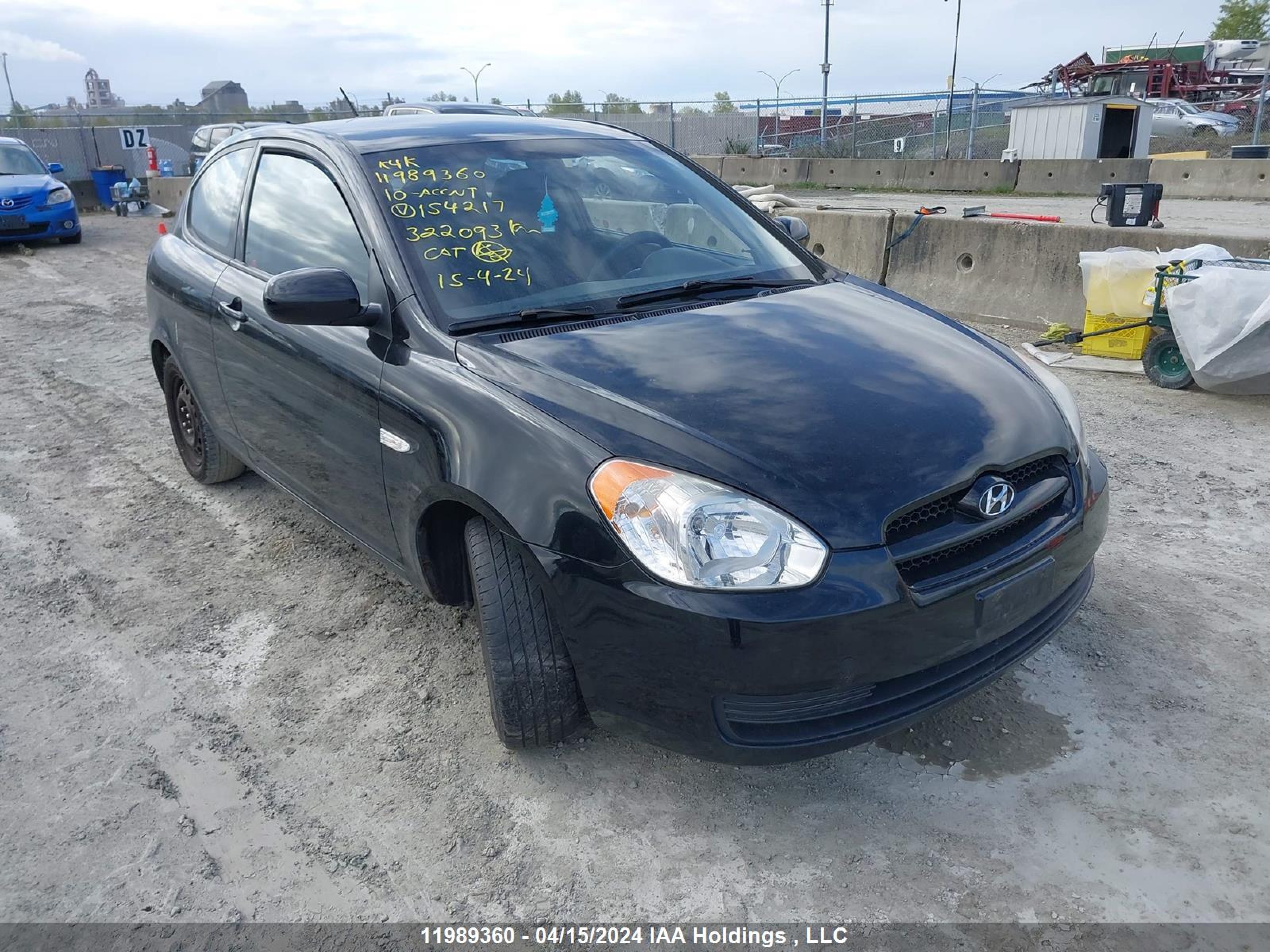 hyundai accent 2010 kmhcn3bc7au154217