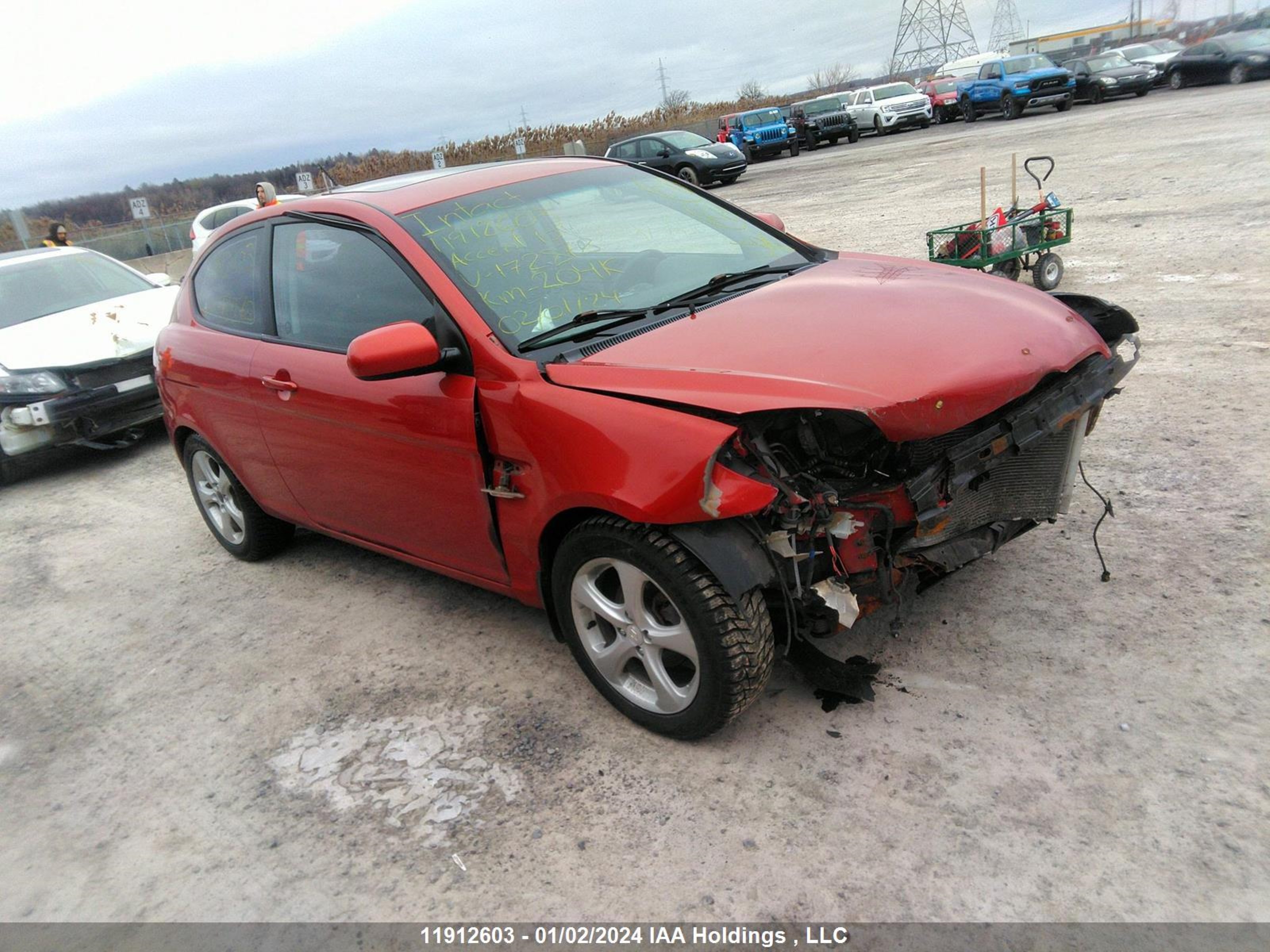 hyundai accent 2010 kmhcn3bc9au172878