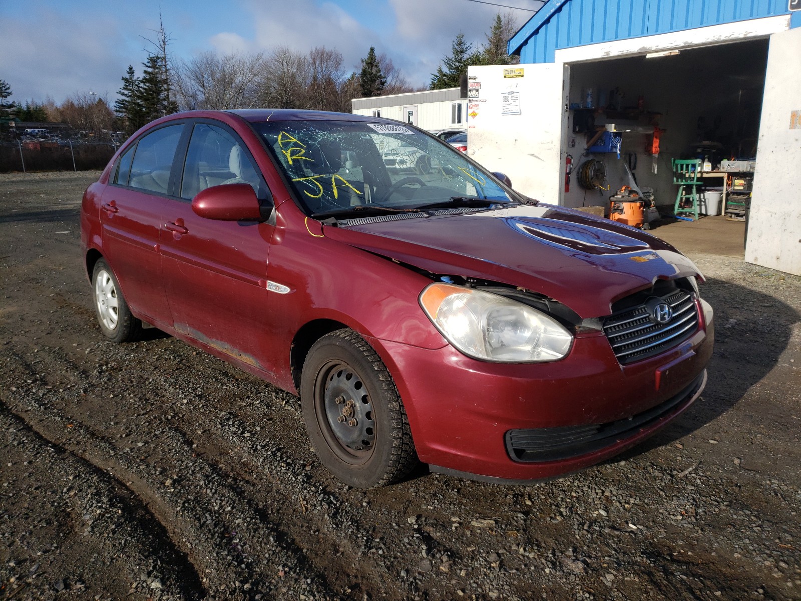 hyundai accent gls 2007 kmhcn45c37u072009