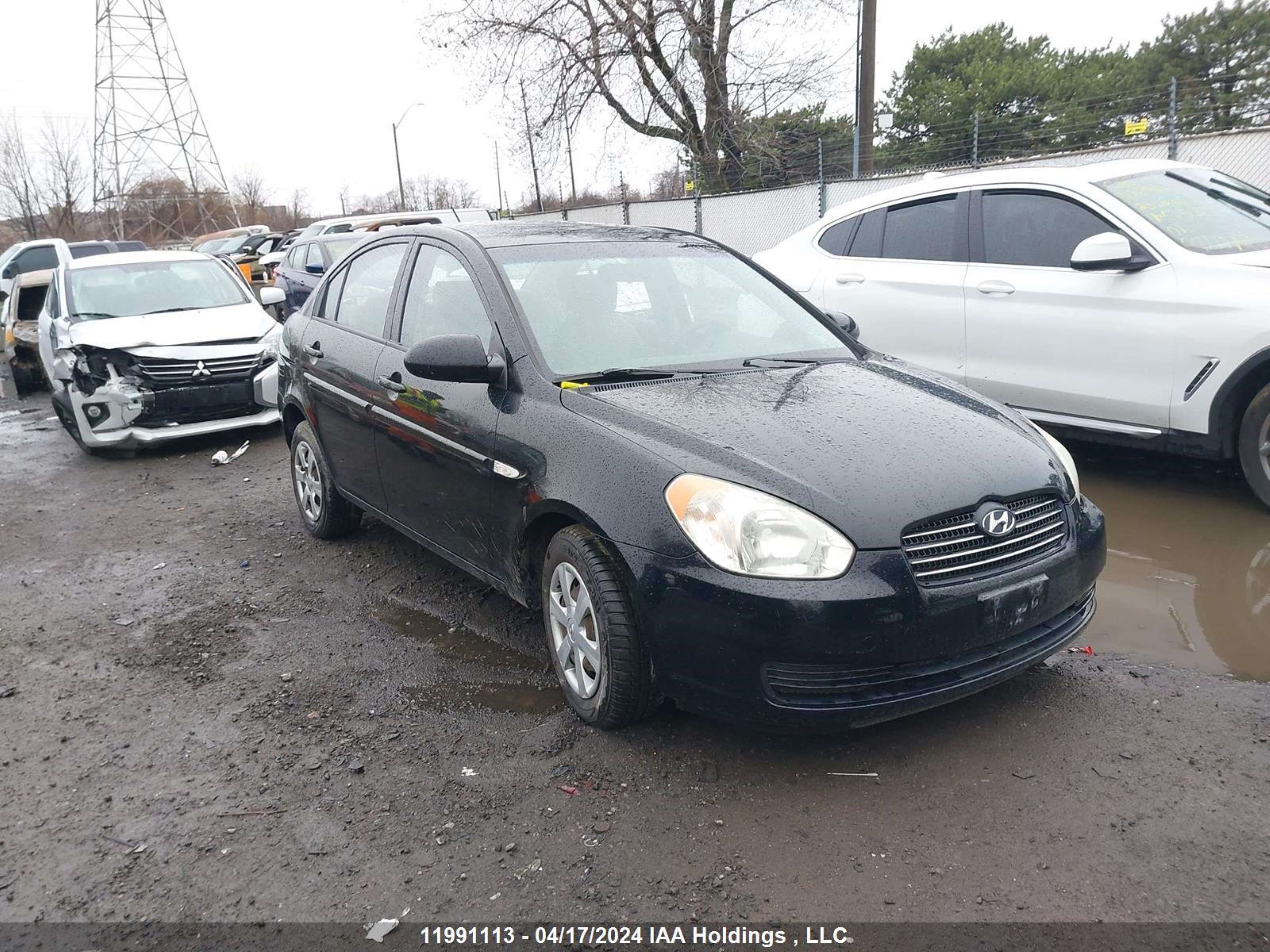 hyundai accent 2007 kmhcn45c77u127741