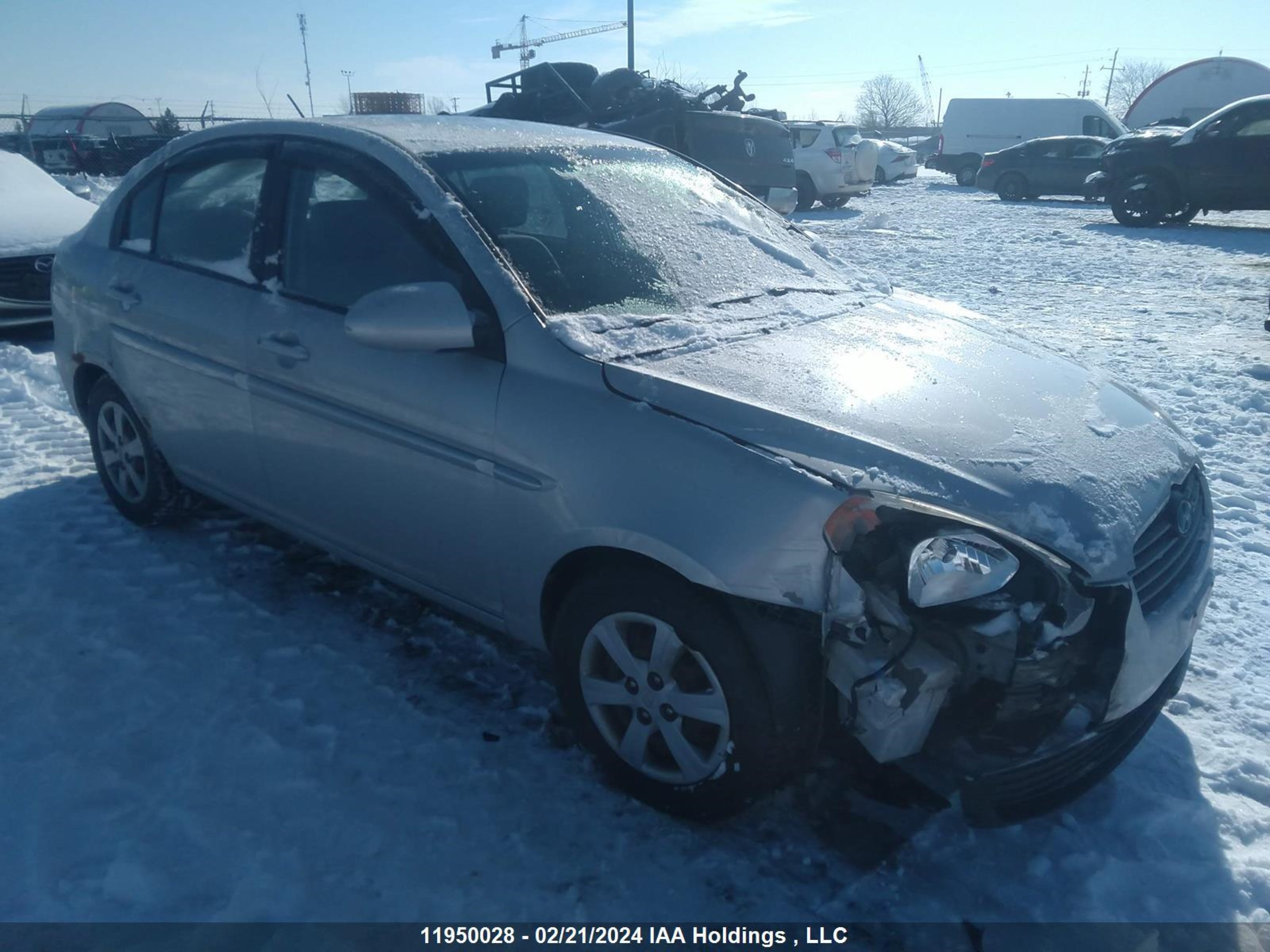 hyundai accent 2009 kmhcn45c89u307040