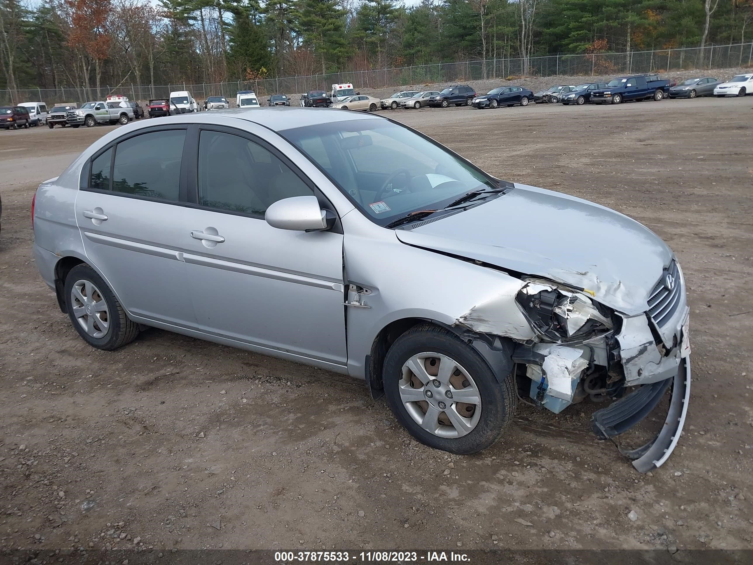 hyundai accent 2007 kmhcn46c27u159995