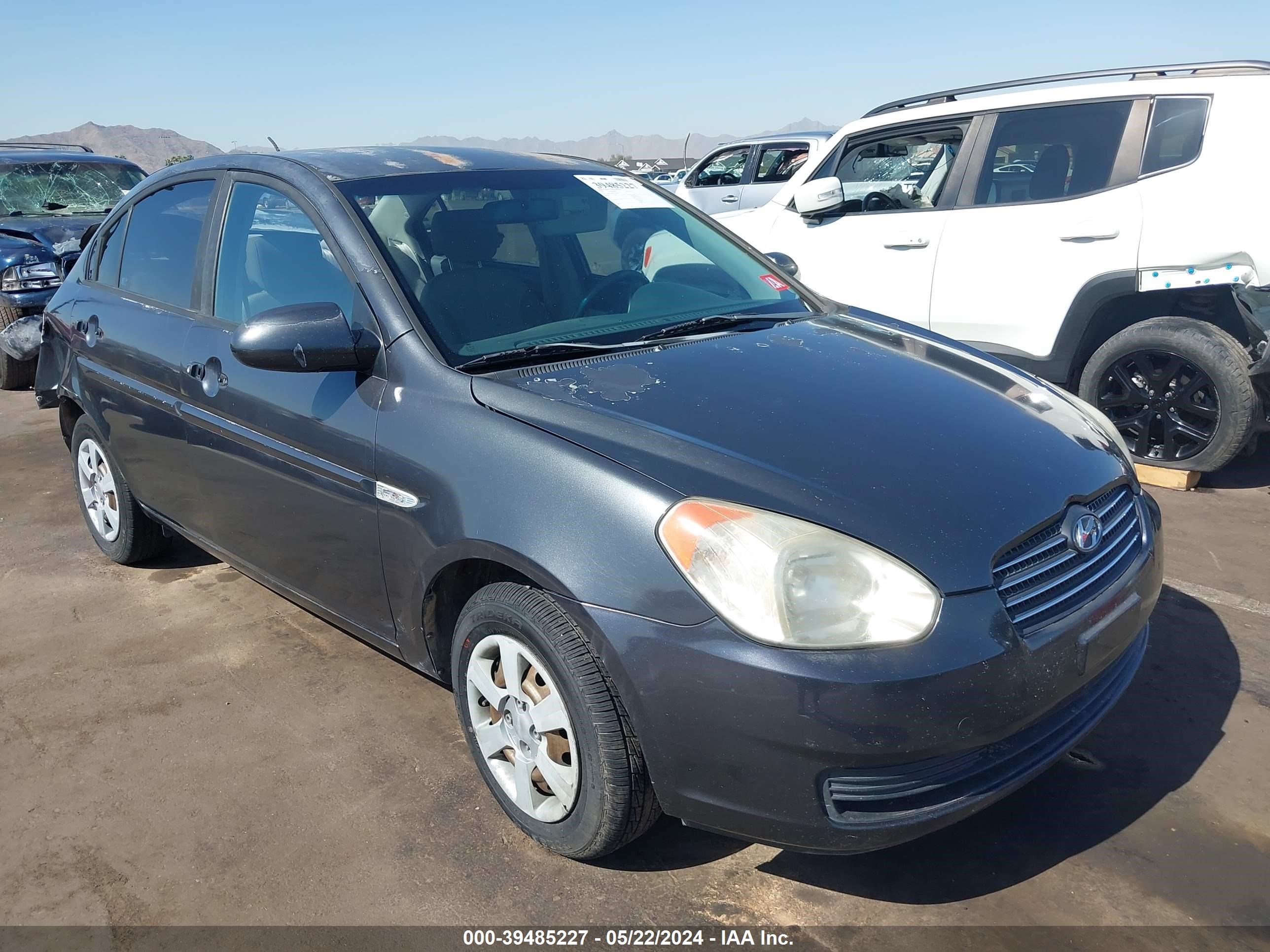 hyundai accent 2007 kmhcn46c37u098723