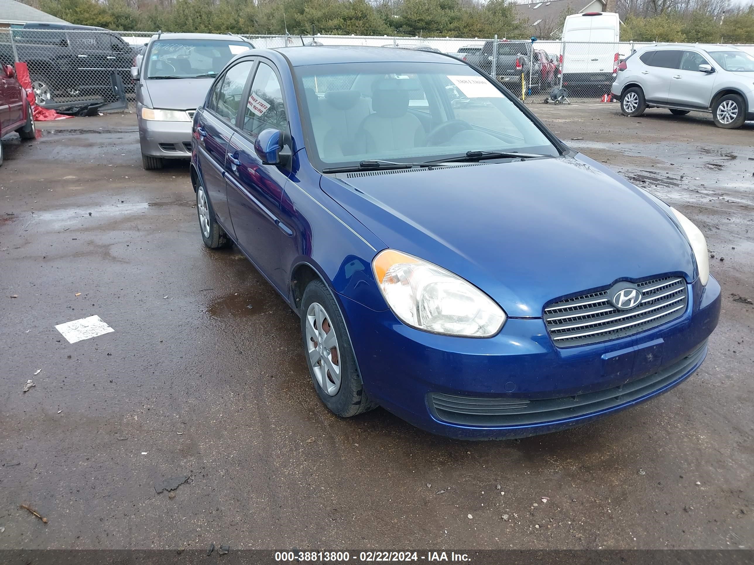 hyundai accent 2008 kmhcn46c78u195473