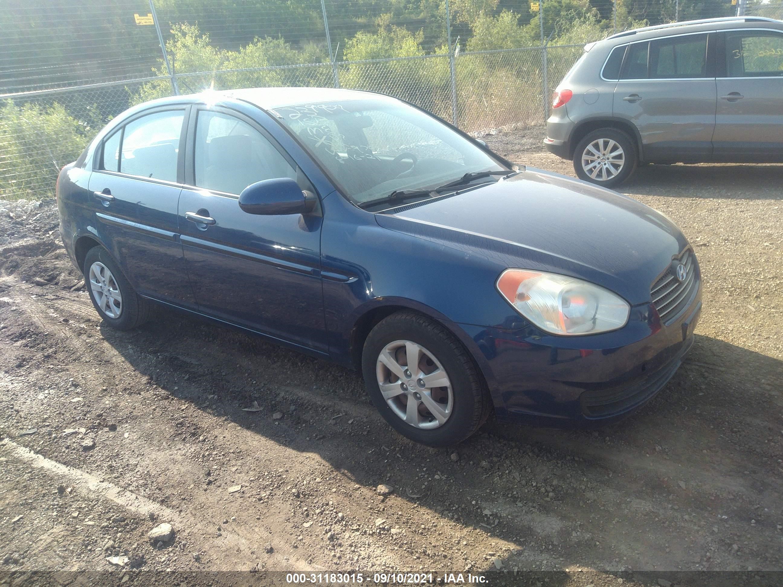 hyundai accent 2009 kmhcn46c89u359766