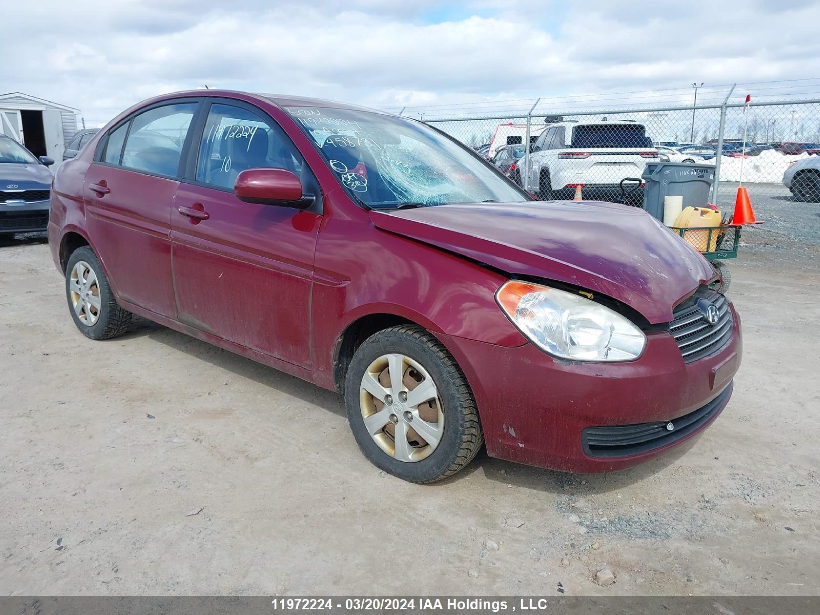 hyundai accent 2010 kmhcn4bcxau458731