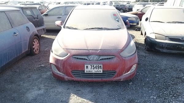 hyundai accent 2014 kmhct41d5eu616656